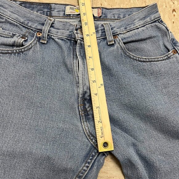 Levis 505 Jeans Men's 30x32 Blue Denim Regular Fit Straight Leg Light Wash - Picture 10 of 10